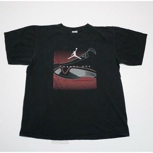 Vintage Air Jordan T-Shirt XXI Twenty One Black Double Sided Jumpman